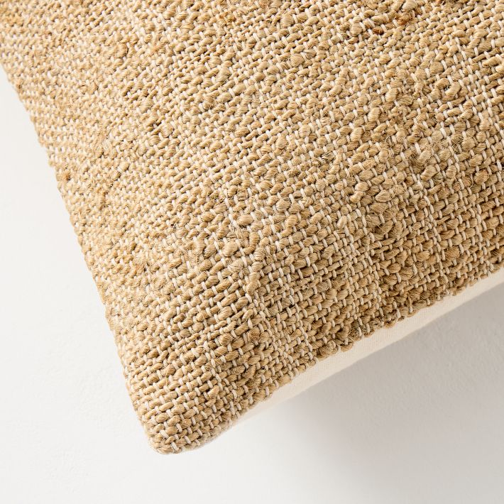 Colorblock Jute Pillow Cover West Elm