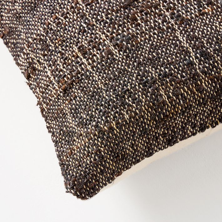 Colorblock Jute Pillow Cover West Elm