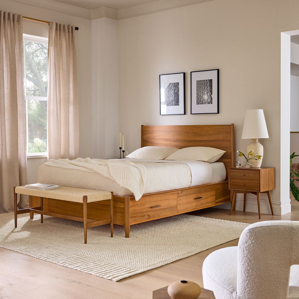 MidCentury Storage Bed West Elm