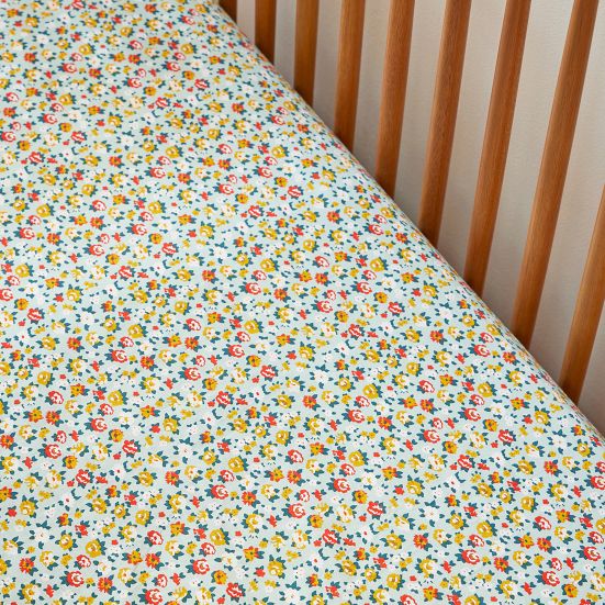 Misha & Puff Brimfield Floral Crib Fitted Sheet West Elm