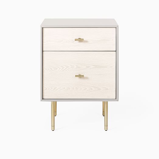 west elm modernist wood lacquer nightstand