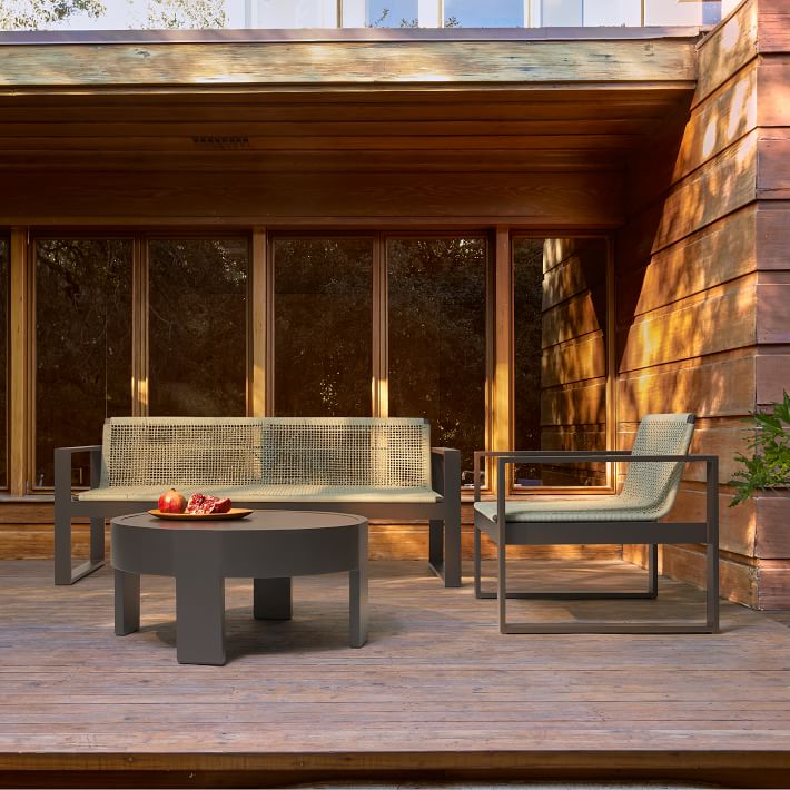 Portside Aluminum Outdoor AllWeather Cord Lounge Chair West Elm