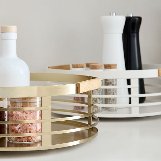 mDesign Metal Turntables West Elm