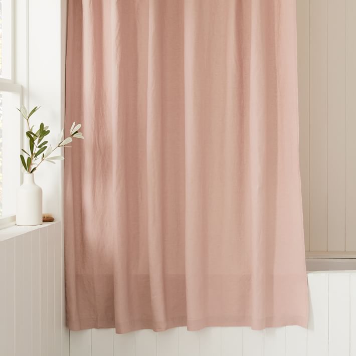 European Flax Linen Shower Curtain West Elm