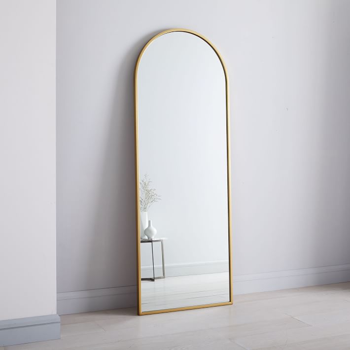 gold arch mirror floor