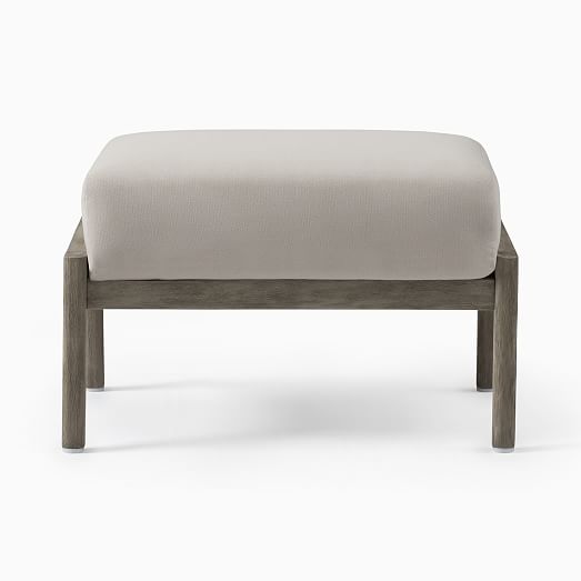 Mid-Century Outdoor Ottoman | West Elm
