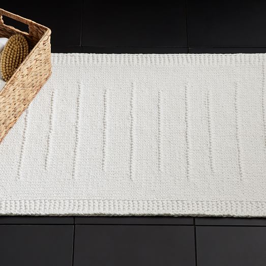 Organic Hand Knit Variegated Bath Mat West Elm