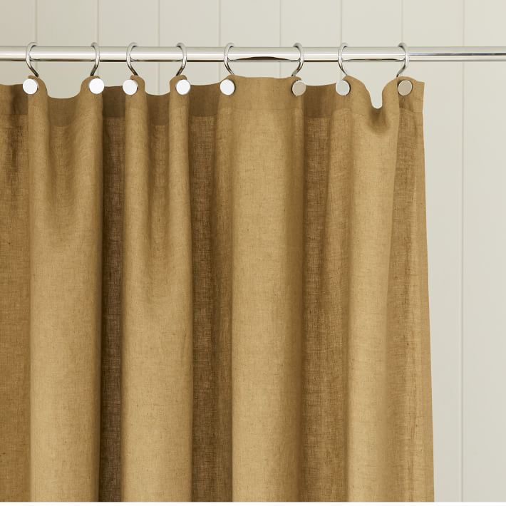 European Flax Linen Shower Curtain West Elm