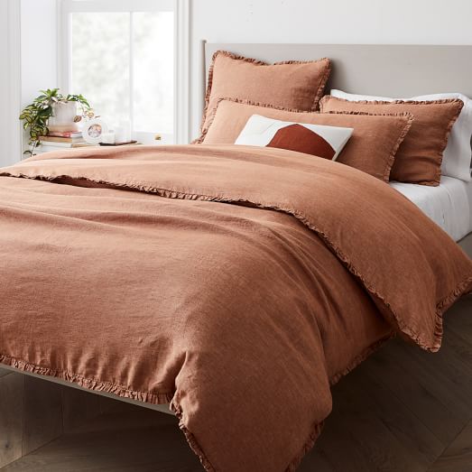 Twin Linen Duvet Cover West Elm