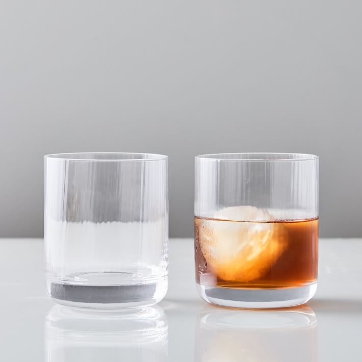 Esme Fluted Whiskey Glasses (Set of 2) West Elm