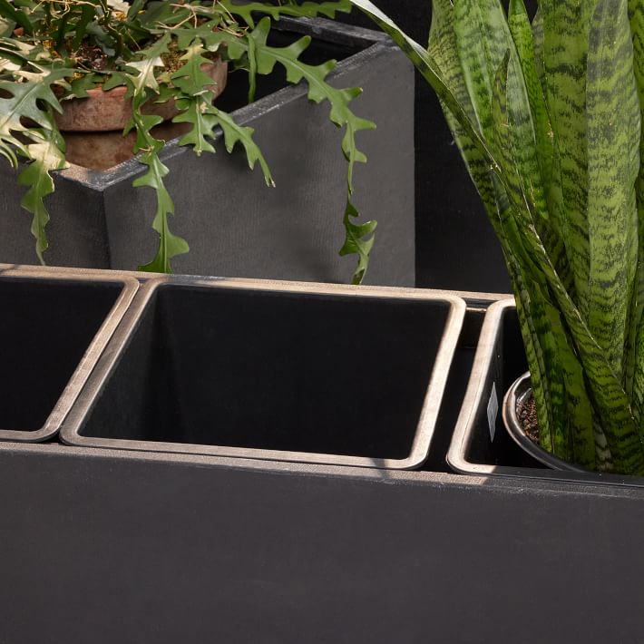 Cityscape Indoor/Outdoor Planters w/ Liners West Elm