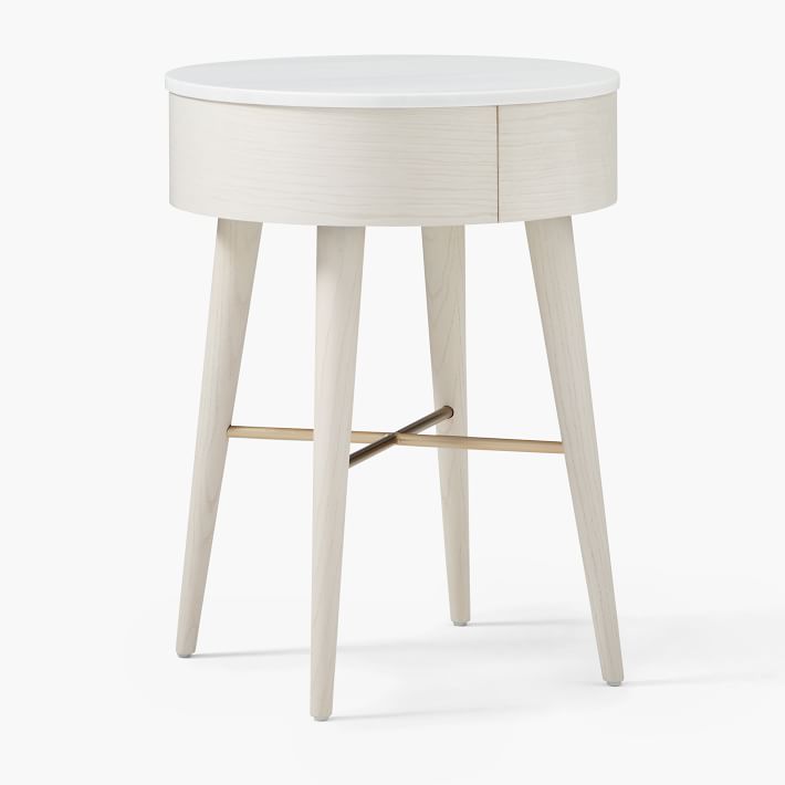 ikea malm nightstand white