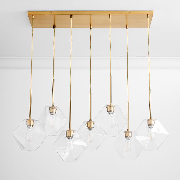 west elm 7 light chandelier