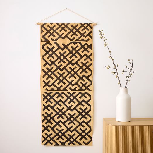Woven Kuba Cloth Hanging Wall Art West Elm