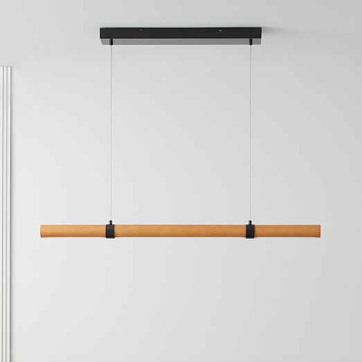 linear wood pendant