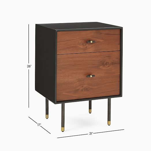 west elm modernist wood lacquer nightstand