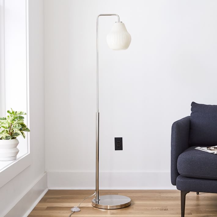 ribbed floor lamp