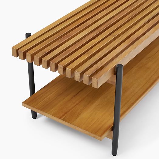 wood slat table top