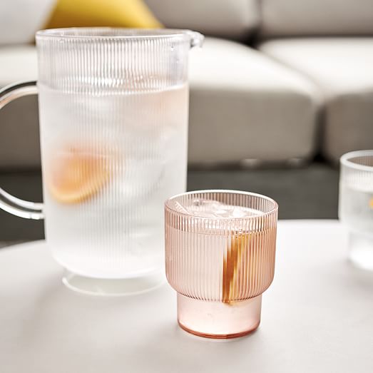 Fluted Acrylic Drinking Glasses West Elm