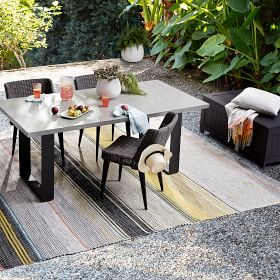 west elm concrete table outdoor