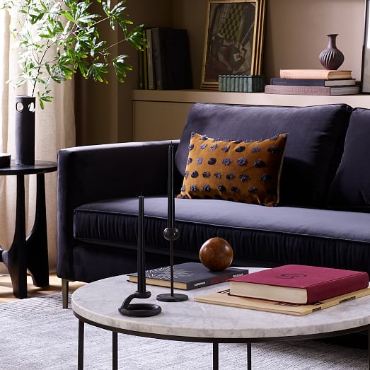 west elm streamline round coffee table