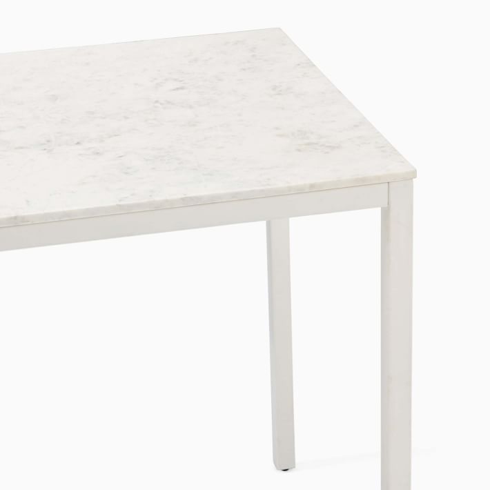 west elm marble counter table