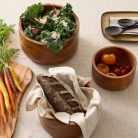 Modern Acacia Wood Serveware Collection West Elm