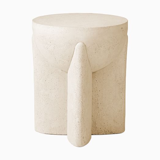 west elm monti lava stone side table