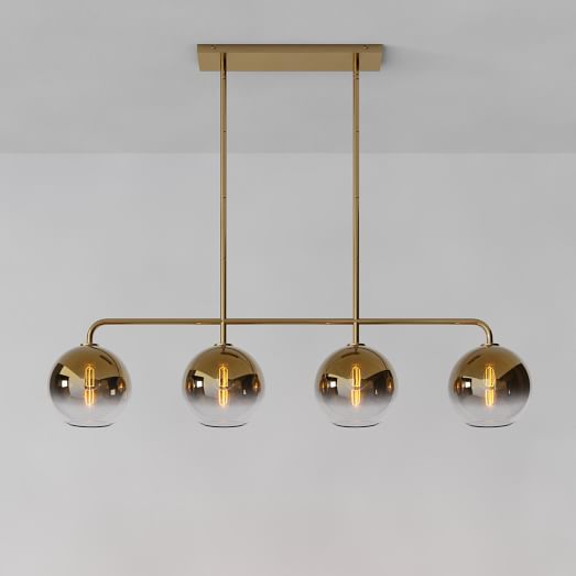 west elm gold pendant light