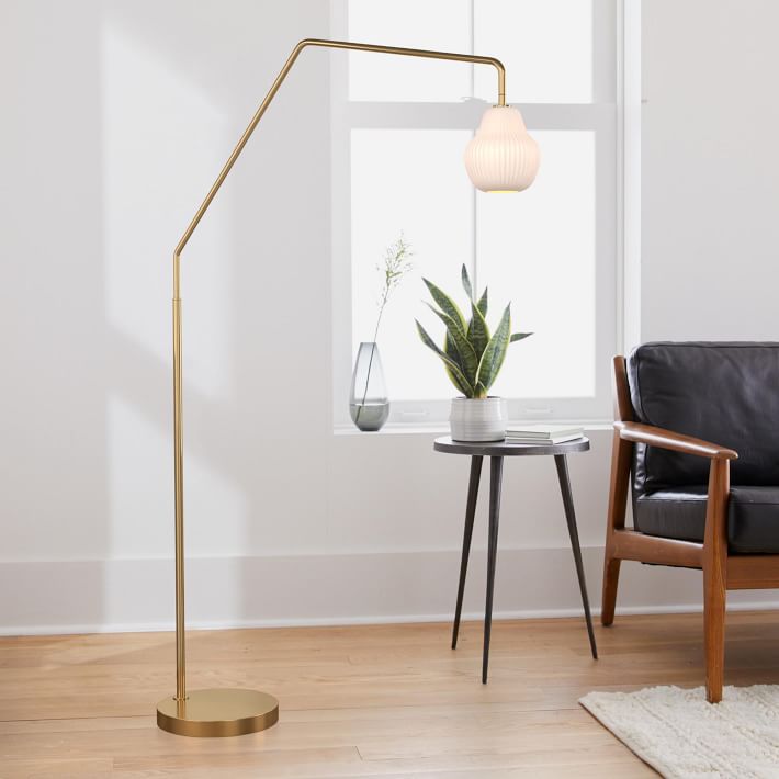 ribbed floor lamp