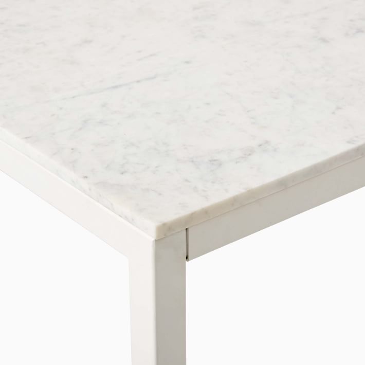 west elm marble counter table