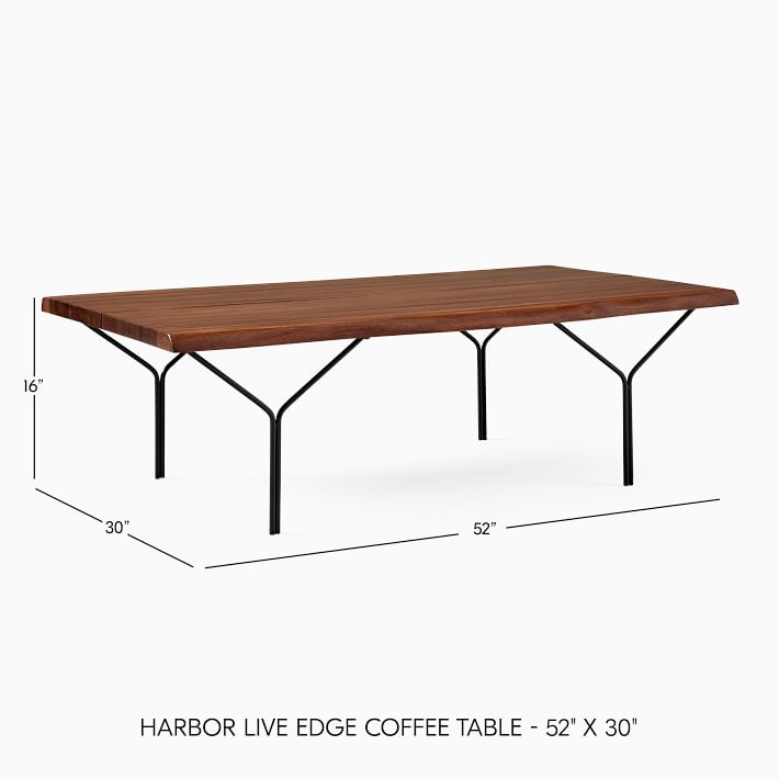 west elm raw edge coffee table