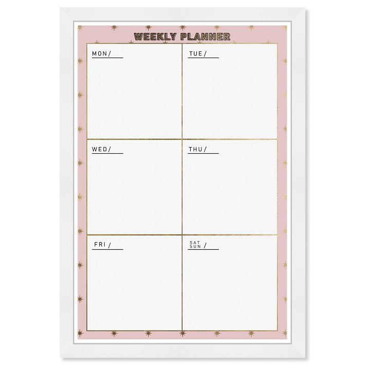 Weekly Planner Dry Erase Board West Elm
