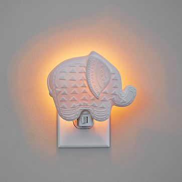 white elephant night light