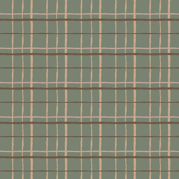 Plaid Removable Wallpaper West Elm