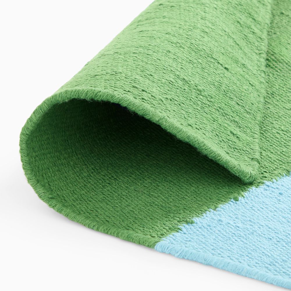 Half Moon Layered Blocks Indoor/Outdoor Rug | West Elm