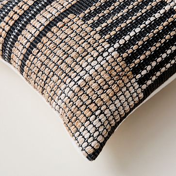 Mixed Texture Indoor/Outdoor Pillow | West Elm