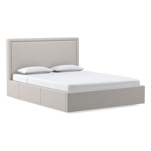 Emmett Border Tufted Side Storage Bed West Elm