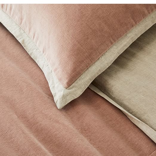 Classic Cotton Velvet Duvet Cover & Shams West Elm