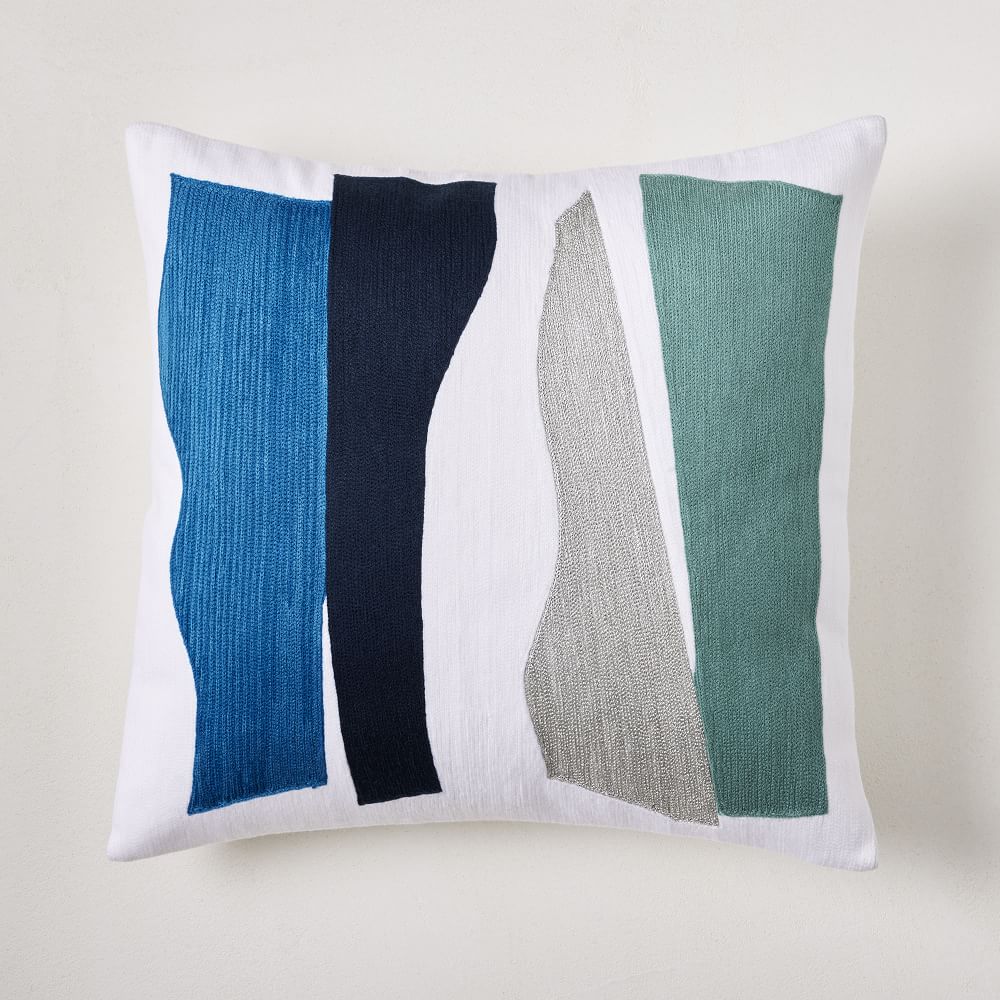 Crewel Wavy Cutouts Pillow Covers West Elm
