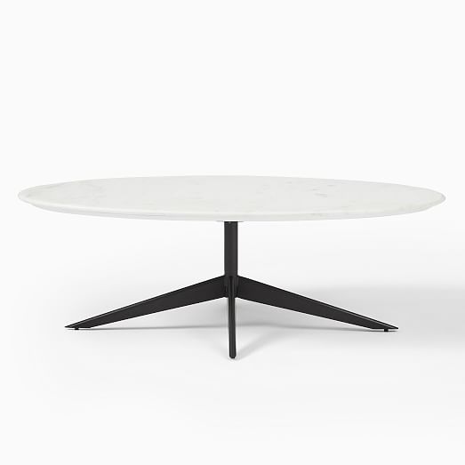 west elm oval coffee table