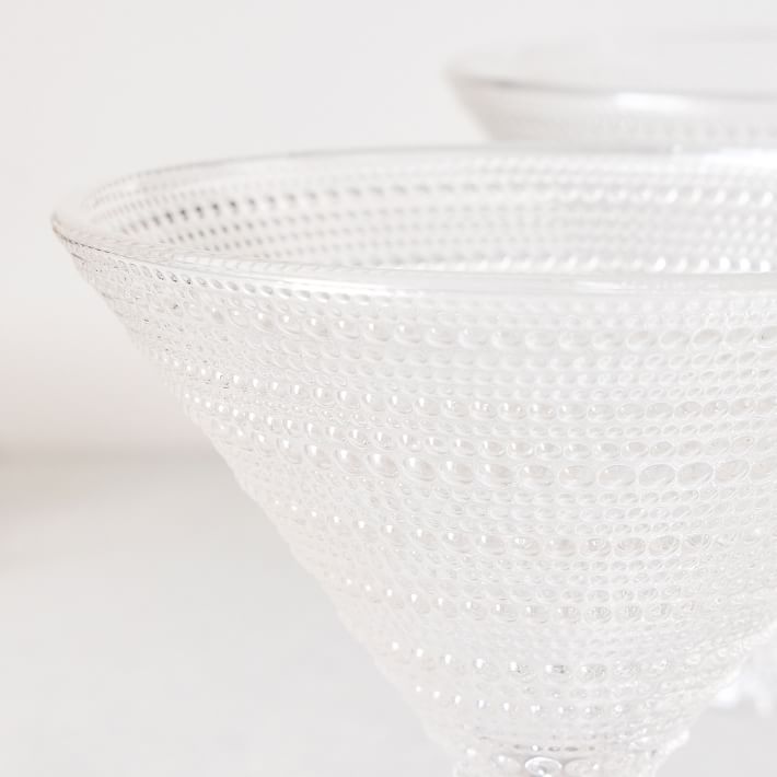 Jupiter Beaded Glass Martini Glasses (Set of 4) West Elm