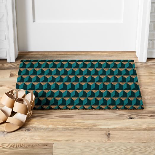 Alternating Geo Doormat West Elm