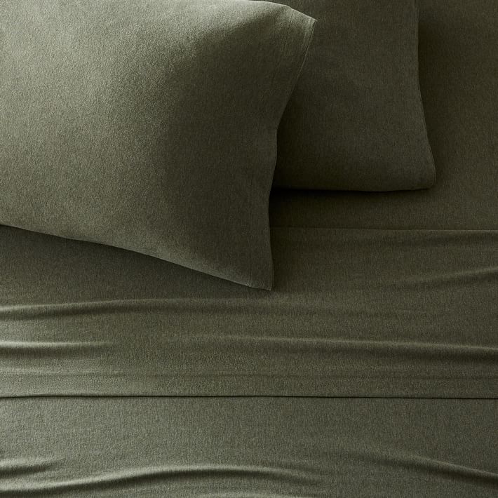Cotton Cloud Jersey Sheet Set & Pillowcases West Elm
