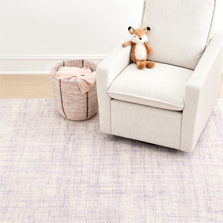 MidCentury Heathered Basketweave Kids Rug West Elm