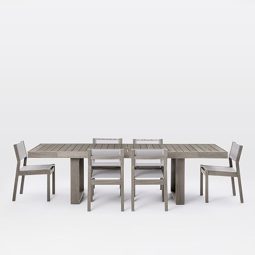 west elm portside outdoor expandable dining table