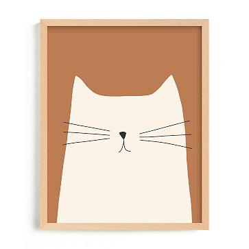 House Cat Framed Wall Art by Minted for West Elm | West Elm