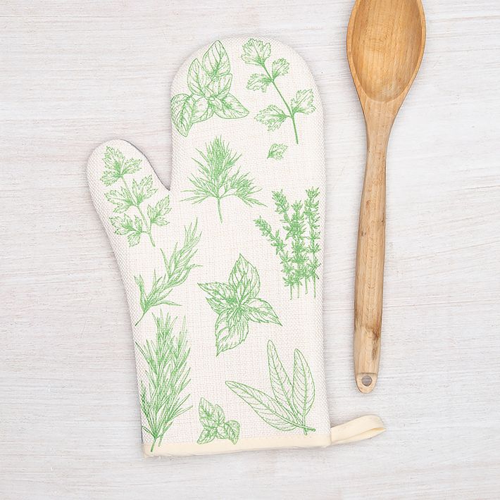 Counter Couture Herb Oven Mitt & Pot Holder West Elm