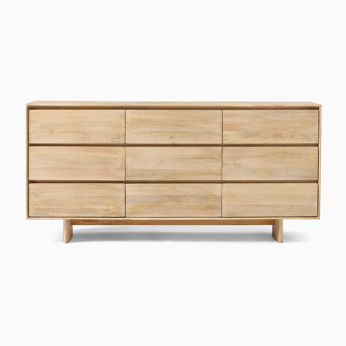 Anton Solid Wood Wide 9-Drawer Dresser (85") | West Elm