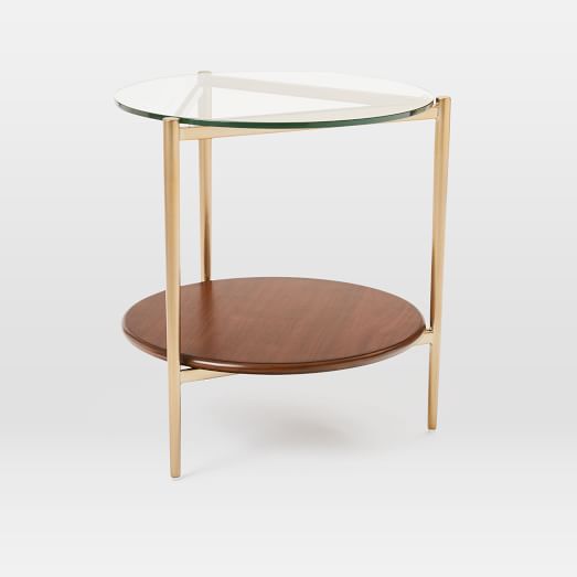 gold side table west elm